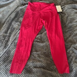 NWT Hot Pink Nike Zenvy InfinaSoft DrFit 7/8th Length High Rise Leggings SzM